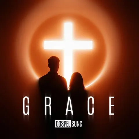 GRACE album cover: two silhouetted figures before a glowing cross